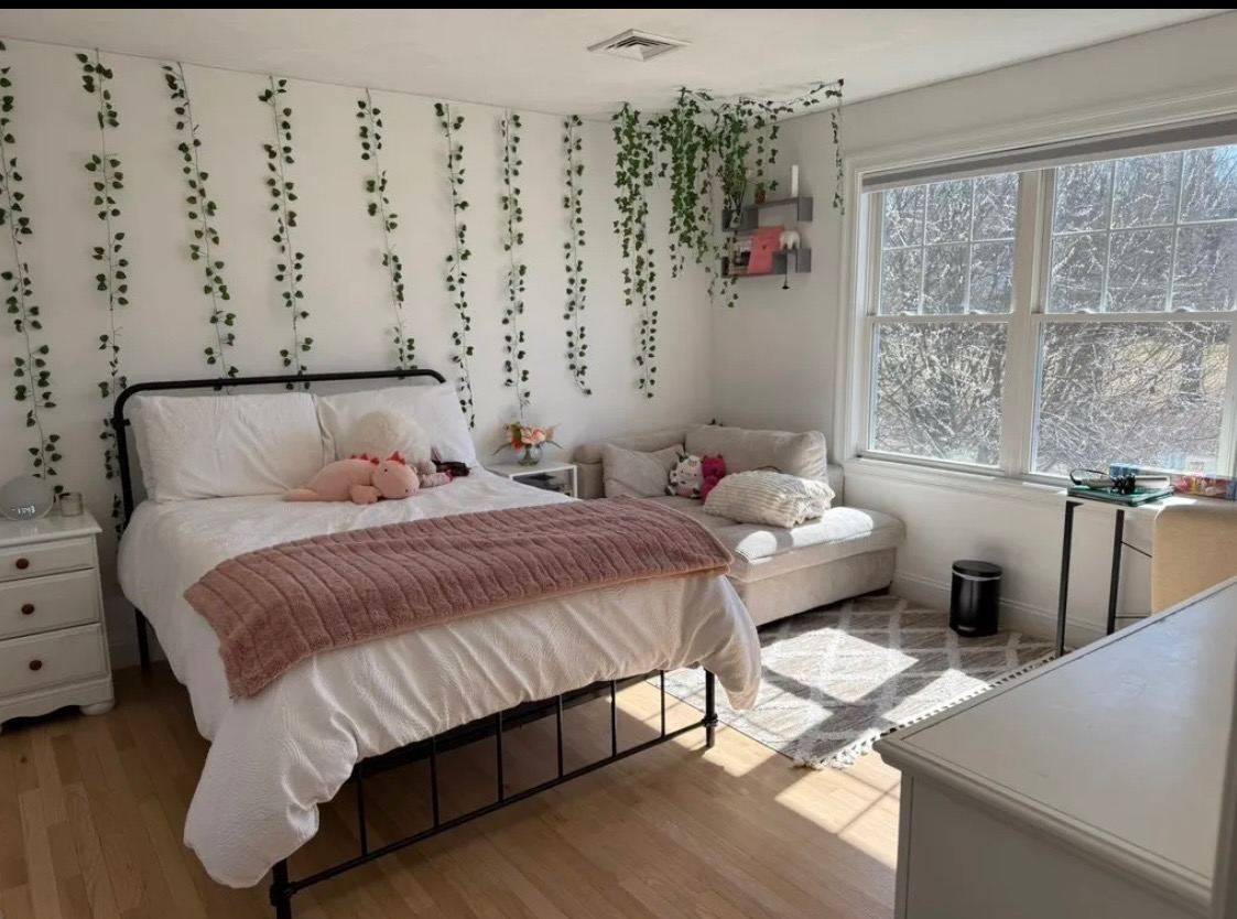 Freshly cleaned and styled bedroom by GA Cleaning Service in Worcester, Massachusetts